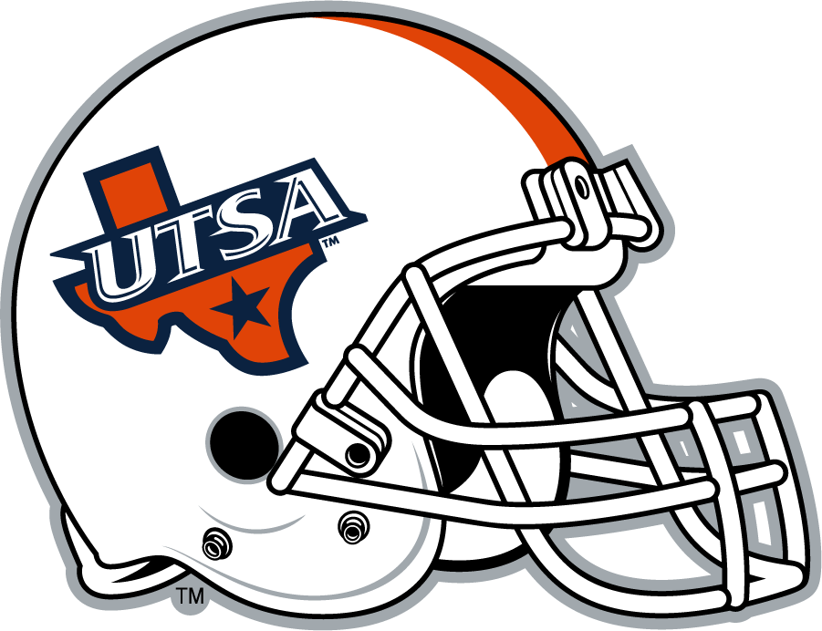 Texas-SA Roadrunners 2017-2019 Helmet diy iron on heat transfer
